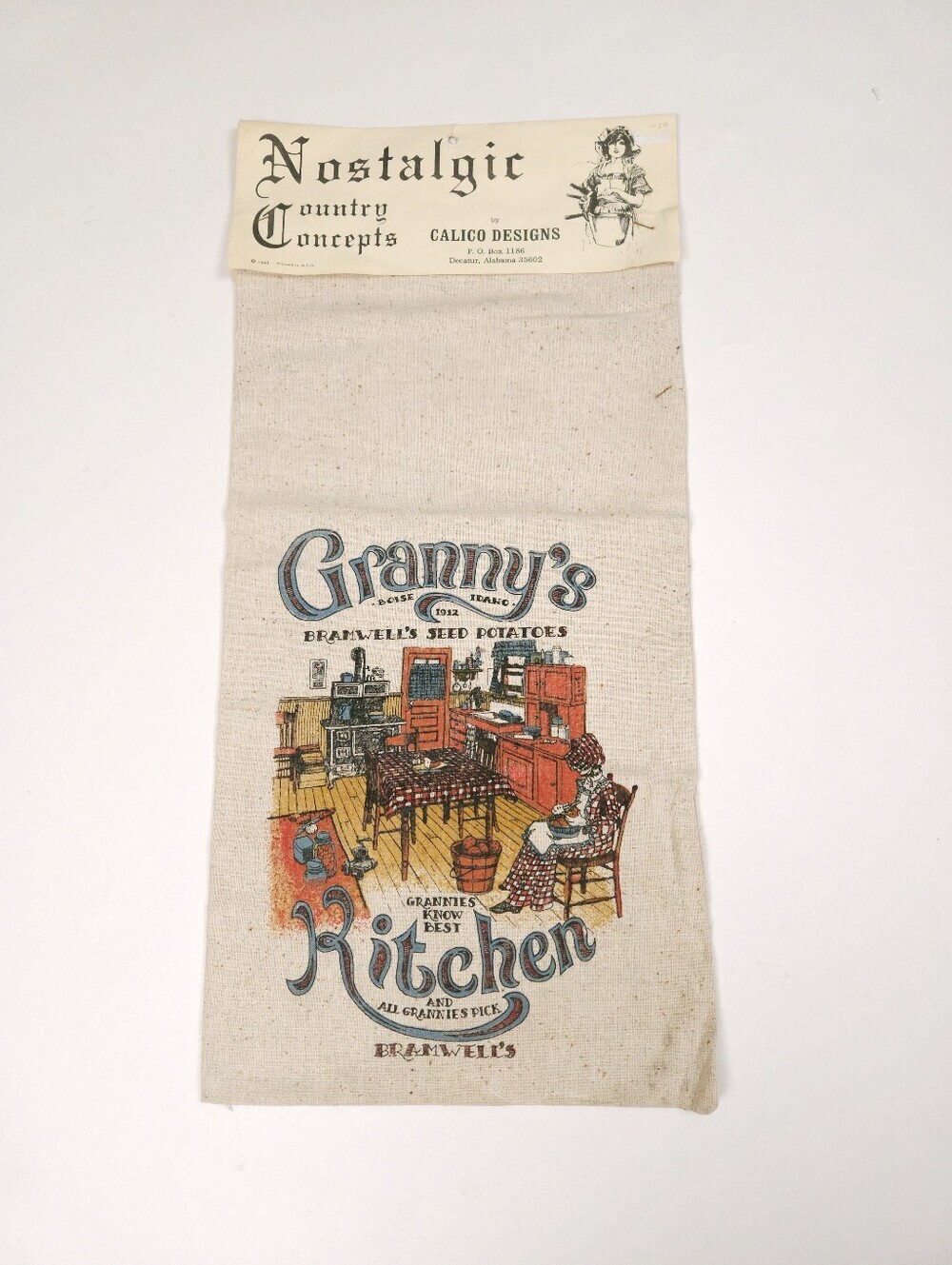 Nostalgic Country Concepts Vintage Reproduction Antique Potato Feedsack NWT